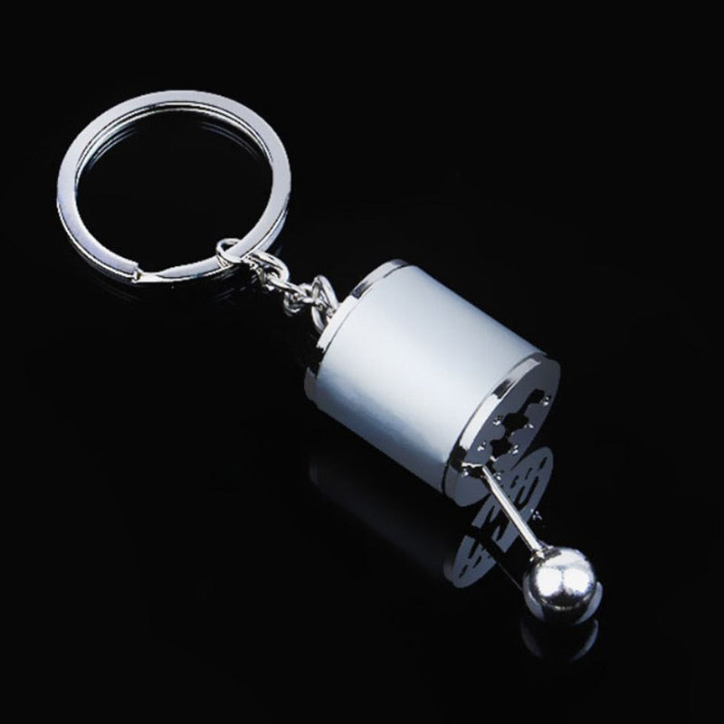 Creative gift car metal keychain turbo gear hub pendant brake disc shock absorber Pendant alfamoba