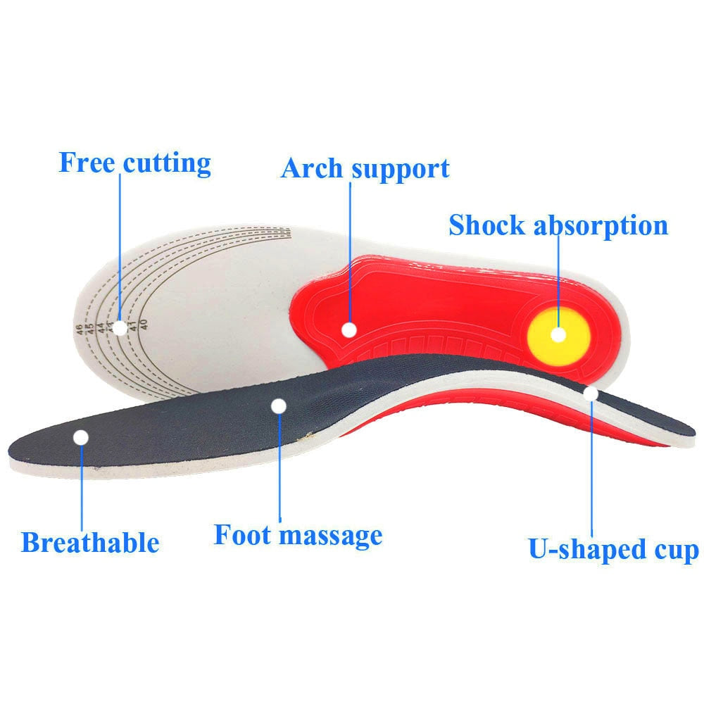 Orthotic Insole Arch Support Flatfoot Orthopedic Insoles For Feet Ease Pressure Of Air Movement Damping Cushion Padding Insole alfamoba