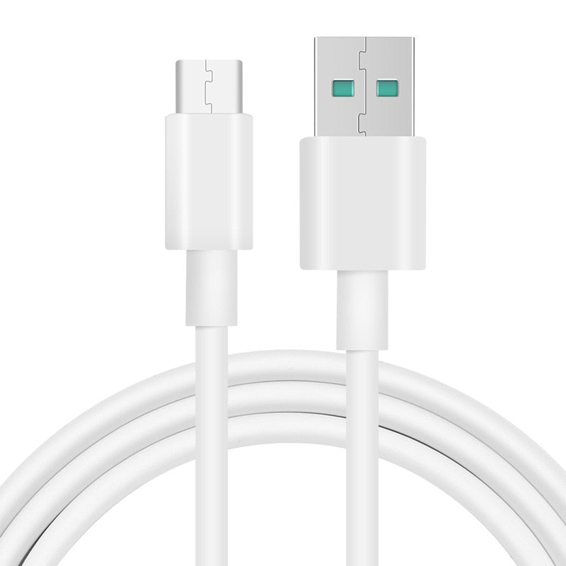 Fast Charge 5A USB Type C Cable For Samsung S20 S9 S8 Xiaomi Huawei P30 Pro Mobile Phone Charging Wire White Blcak Cable alfamoba