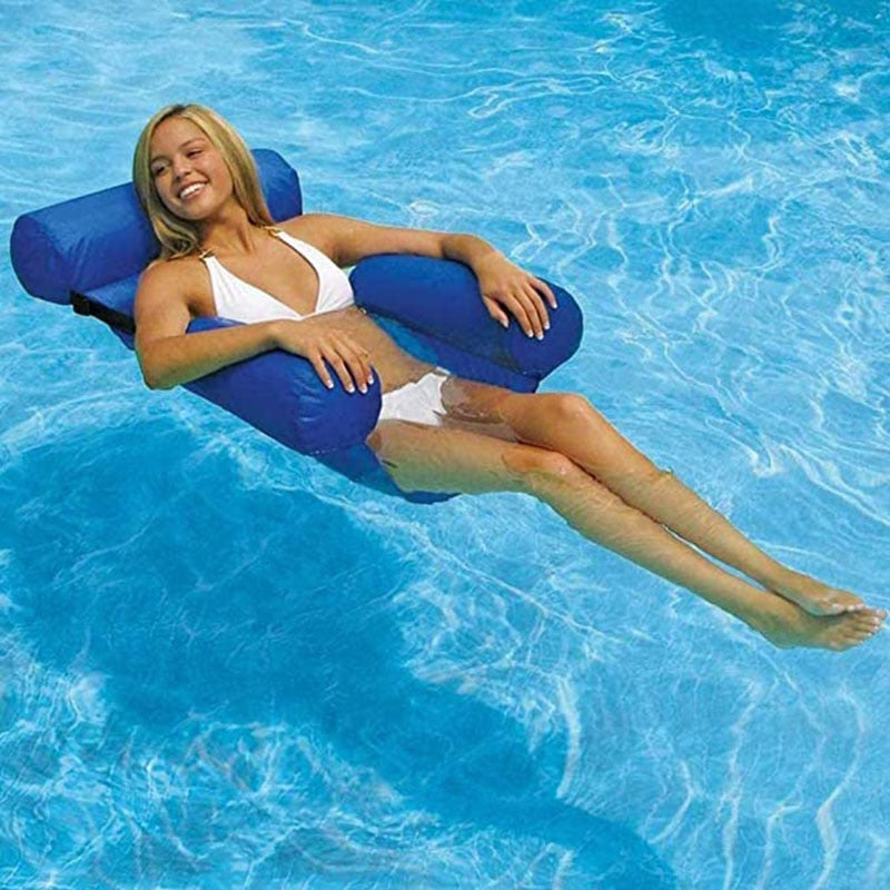 PVC Summer Inflatable Foldable Floating Row Swimming Pool Water Hammock Air Mattresses Bed Beach Water Sports Lounger Chair alfredo.barrella7