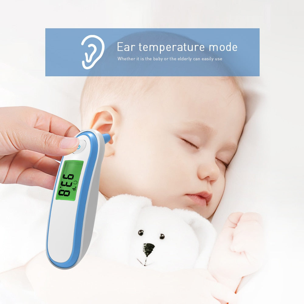 BOXYM Medical Household Infrared Fever Thermometer Digital Baby Adult  Non-contact Laser Body Temperature Ear Thermometer alfamoba