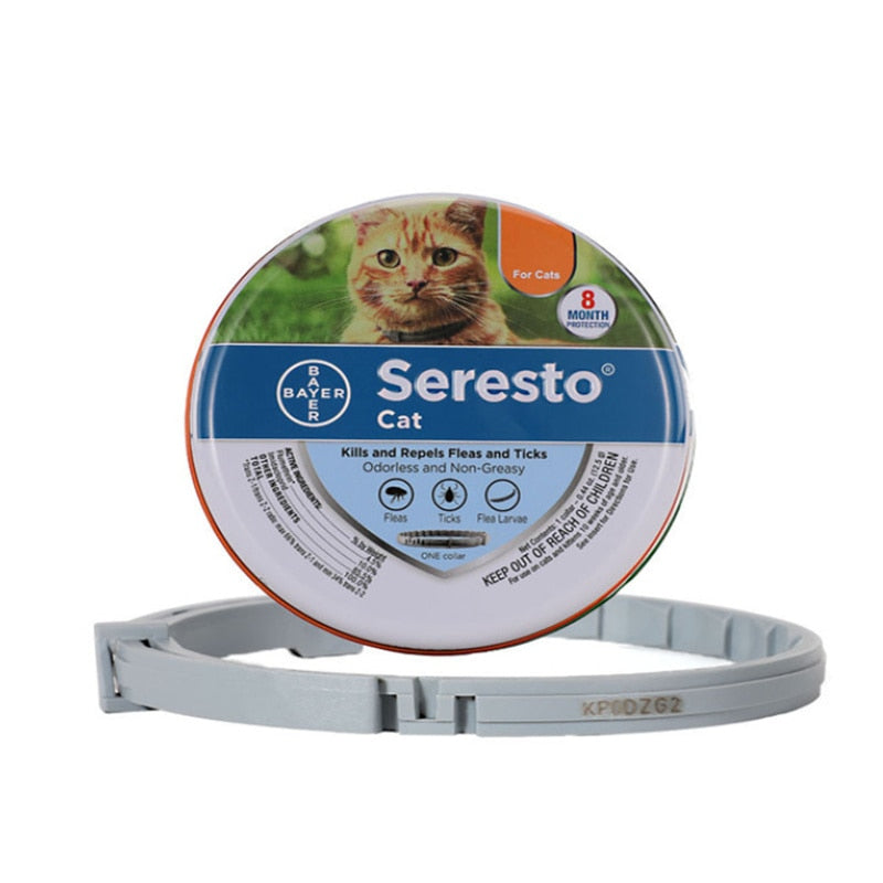 Dog Cat Collar Seresto 8 Month Flea & Tick Prevention Collar for Cats Dog Mosquitoes Repellent Collar Insect Mosquitoes Supplies alfredo.barrella7