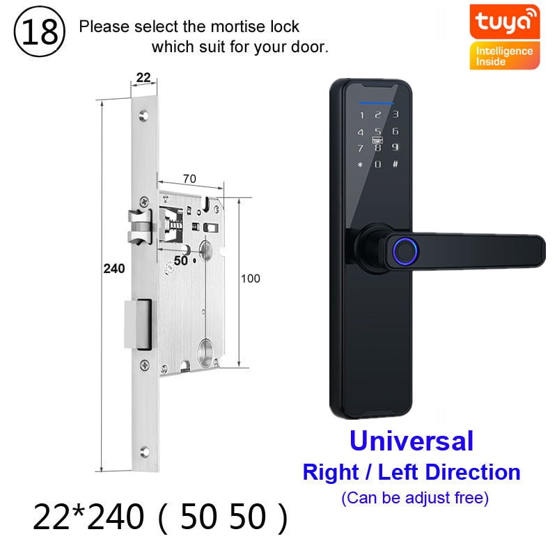 Biometric Fingerprint Door Lock alfamoba