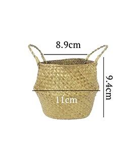 Seaweed Wicker Basket Rattan Hanging Flowerpot Flowerpot Dirty Clothes Dirty Clothes Basket Storage Basket   WF1015 alfamoba