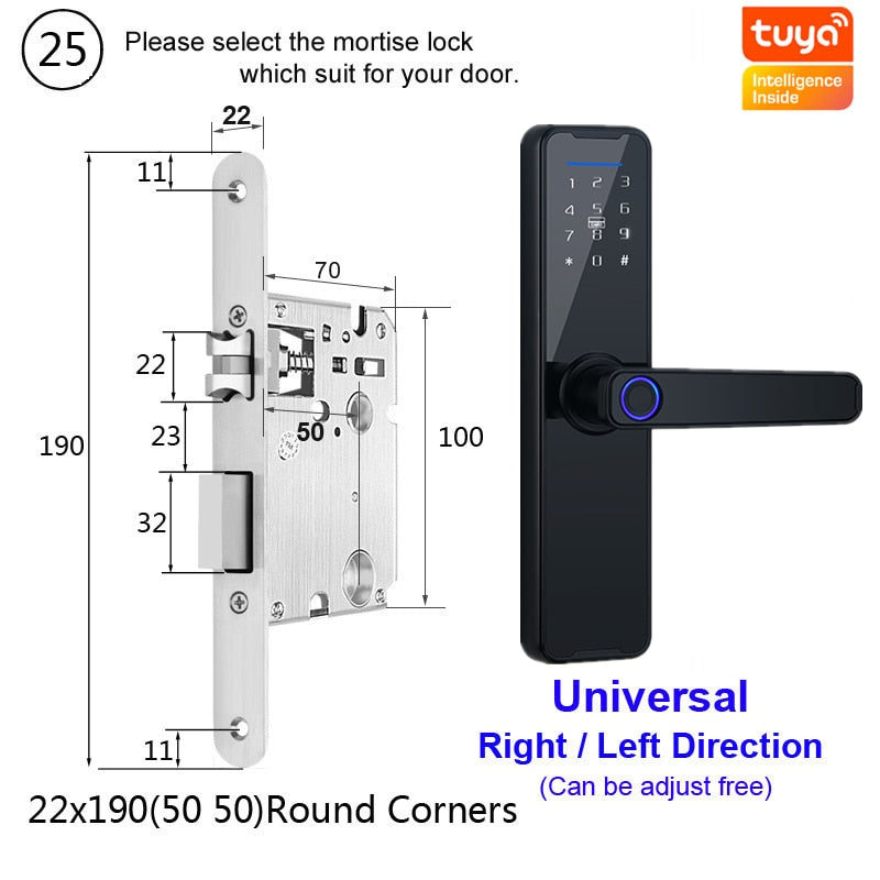 Biometric Fingerprint Door Lock alfamoba