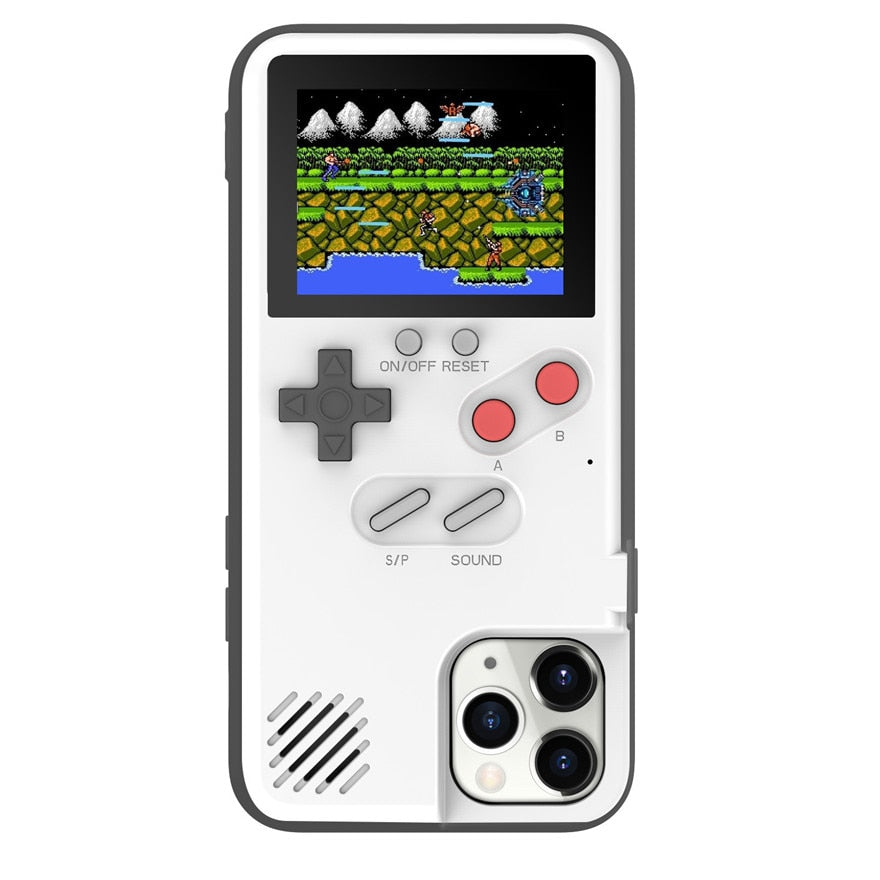 Playable Gameboy Case For iPhone 12 Mini 11 Pro Max XR X XS Max SE 2020 6 S 7 8 Plus Cases Retro Game Console Cover alfamoba