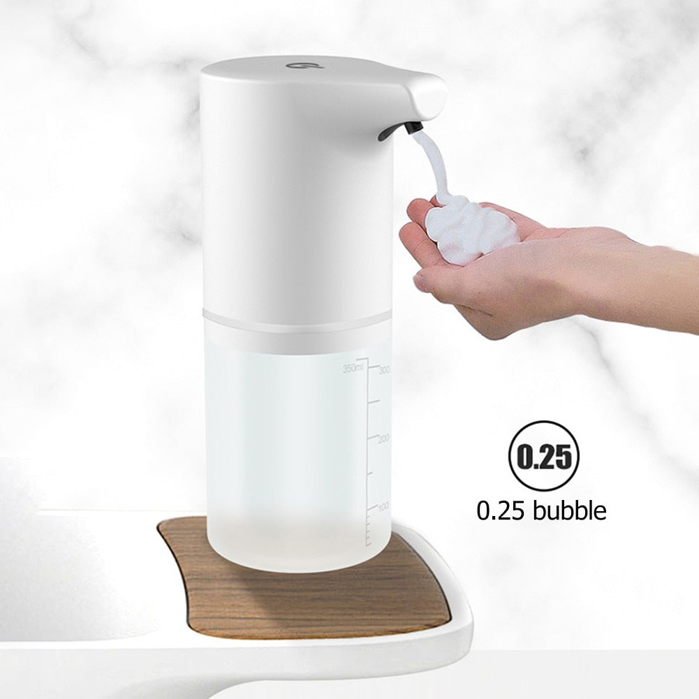 Touchless Automatic Soap Dispenser USB Charging Smart Foam Machine Infrared Sensor Foam Soap Dispenser Hand Sanitizer alfamoba