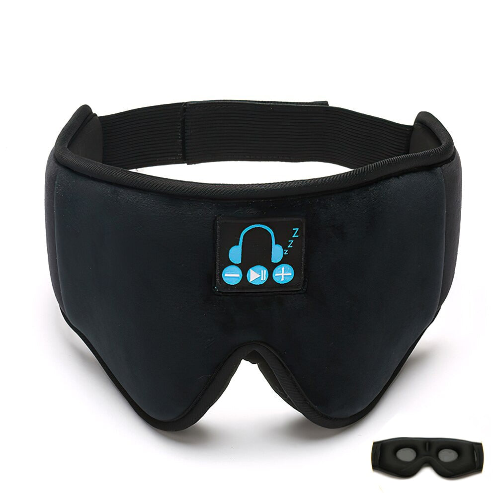 Travel Rest Aid Eye Mask Sleeping Eye Cover Padded Soft Eyes Mask Blindfold Eyepatch Bluetooth Music Eyepatch Relax Beauty Tools alfamoba