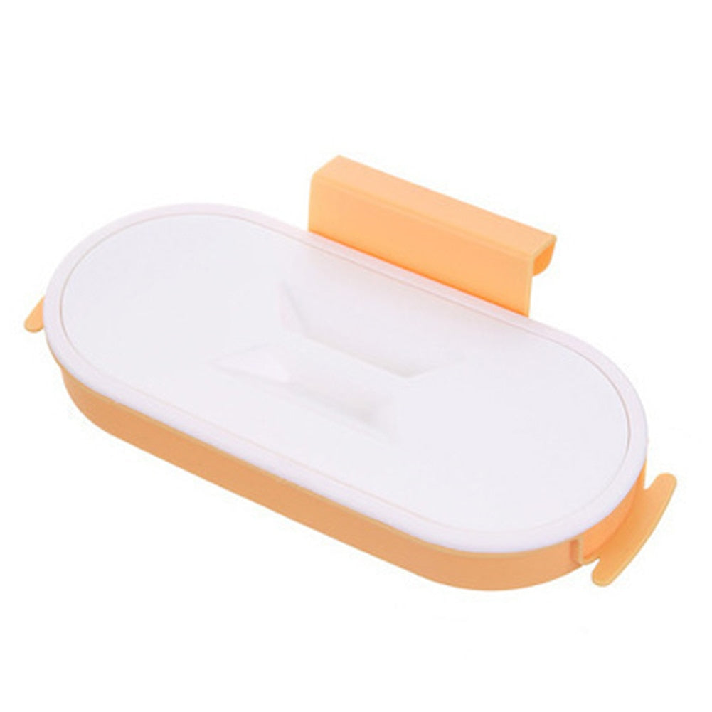 Portable Plastic Garbage Hanging Bag Kitchen Trash Storage Rack Bag Hook Scouring Pad Dry Shelf Holder Kitchen Organzier alfamoba