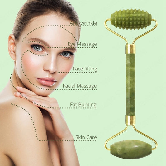 Natural Face Massager Gua Sha Jade Roller Face Massage Tool Set Face For Massager Guasha Facial Neck Skin Beauty Care Set alfamoba