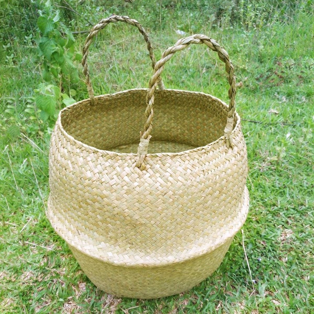 Seaweed Wicker Basket Rattan Hanging Flowerpot Flowerpot Dirty Clothes Dirty Clothes Basket Storage Basket   WF1015 alfamoba