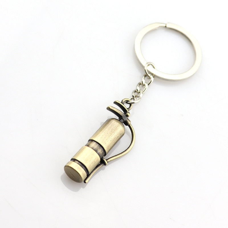 Creative gift car metal keychain turbo gear hub pendant brake disc shock absorber Pendant alfamoba