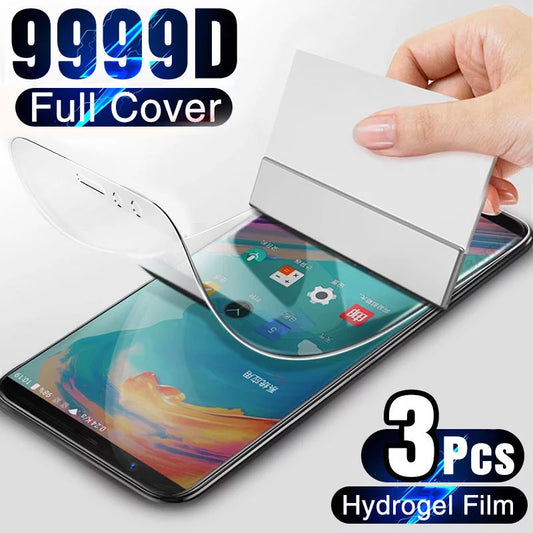 Hydrogel Film on the Screen Protector For OnePLus 7T 6T 5T 8T Pro Full Cover Soft Screen Protector For OnePLus 7 6 5 8 9 9R Nord alfamoba