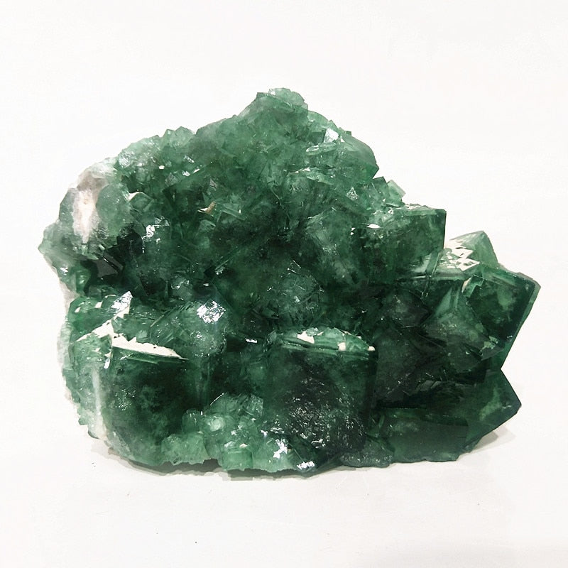 Natural stones Pyroemerald Crystals Raw Mineral Desk Decoration Real Green Fluorite Witchcraft Supplies Spiritual Healing Chakra alfamoba