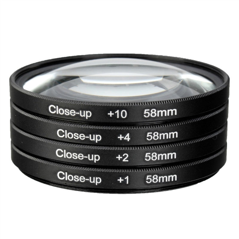 Macro Close Up Lens Filter +1+2+4+10 Filter Kit 46mm 49mm 52mm 55mm 58mm 62mm 67mm 72mm 77mm 82mm For Canon Nikon Sony Cameras alfamoba