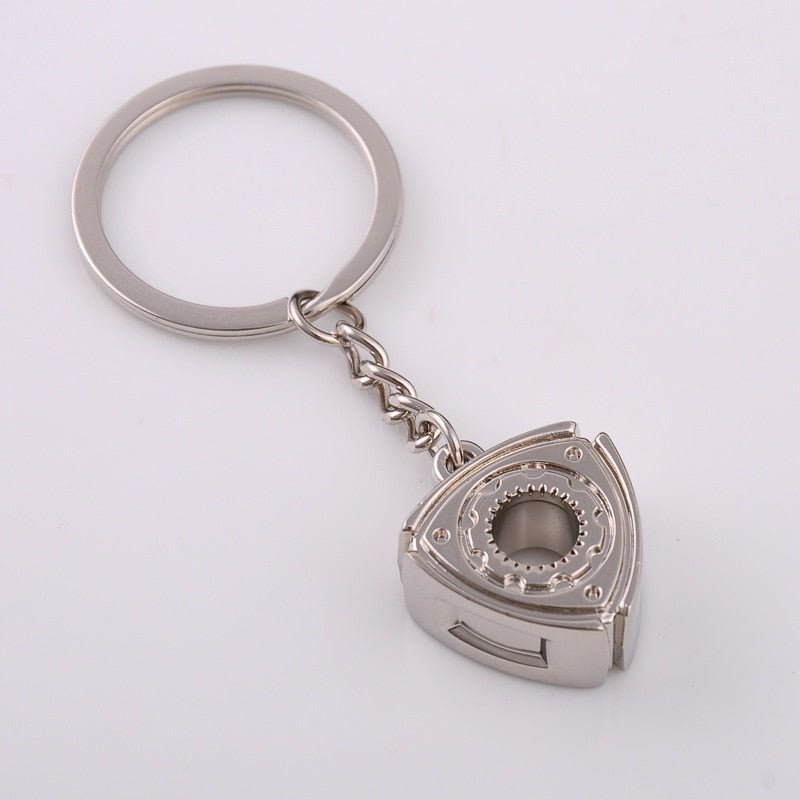 Creative gift car metal keychain turbo gear hub pendant brake disc shock absorber Pendant alfamoba