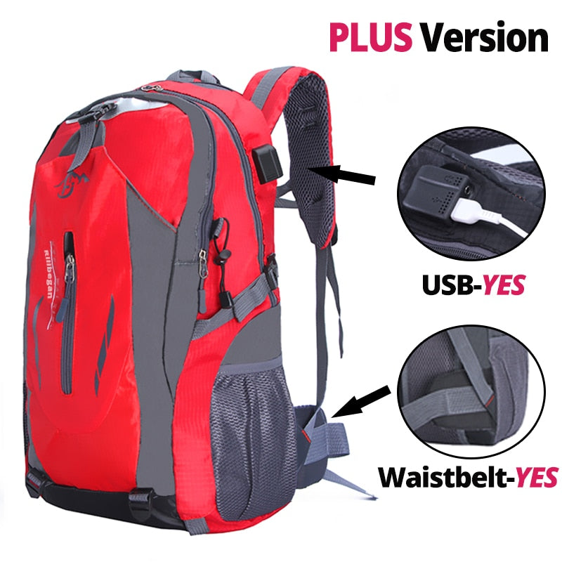 Quality Nylon Waterproof Travel Backpacks Men Climbing Travel Bags Hiking Backpack Outdoor Sport School Bag Men Backpack Women alfamoba