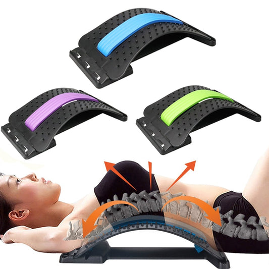 Back Massager Stretcher Equipment Massage Tools Massageador Magic Stretch Fitness Lumbar Support Relaxation Spine Pain Relief alfamoba