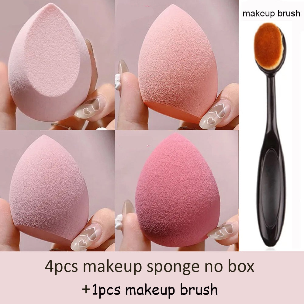 Sponge for Makeup Beauty Blender with Box Foundation Powder Blush Make up Tool Beauty Egg 1/4pc XISHOW Makeup Sponge Blender alfamoba