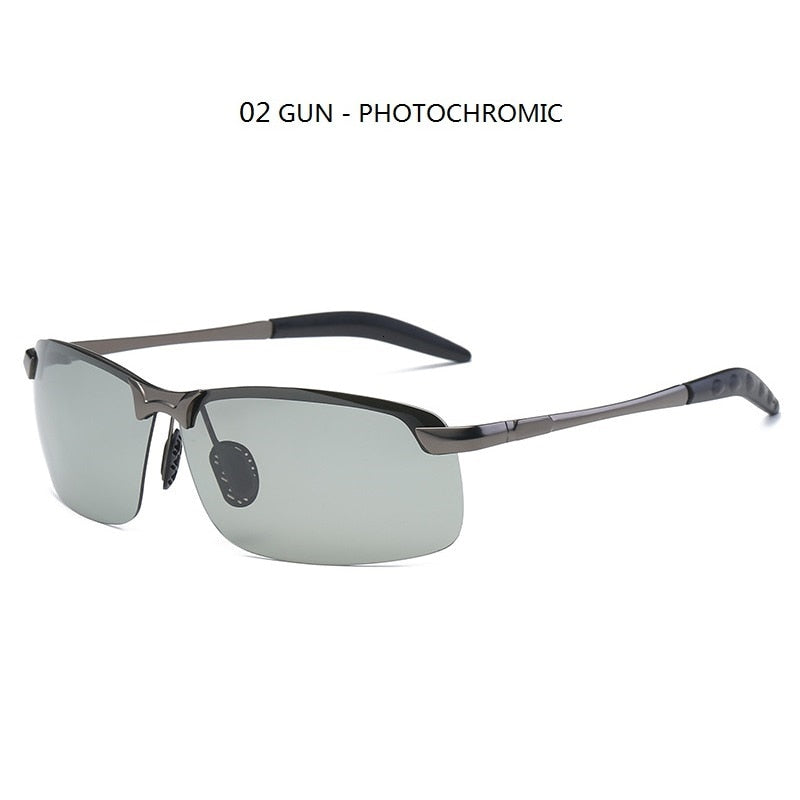 Photochromic Sunglasses Men Polarized Driving Chameleon Glasses Male Change Color Sun Glasses Day Night Vision Driver's Eyewear alfamoba