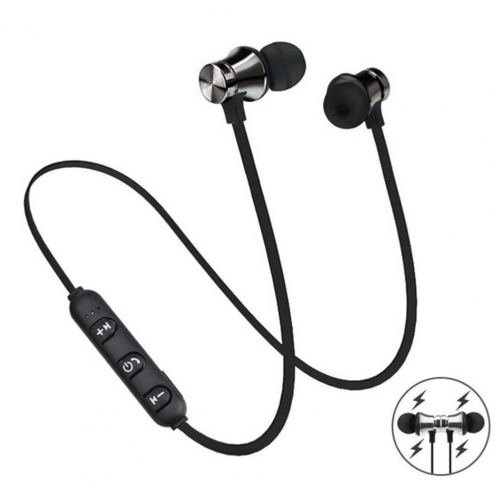 Magnetic Wireless Bluetooth Earphone Stereo Sports Waterproof Earbuds Wireless in-ear Headset with Mic alfamoba