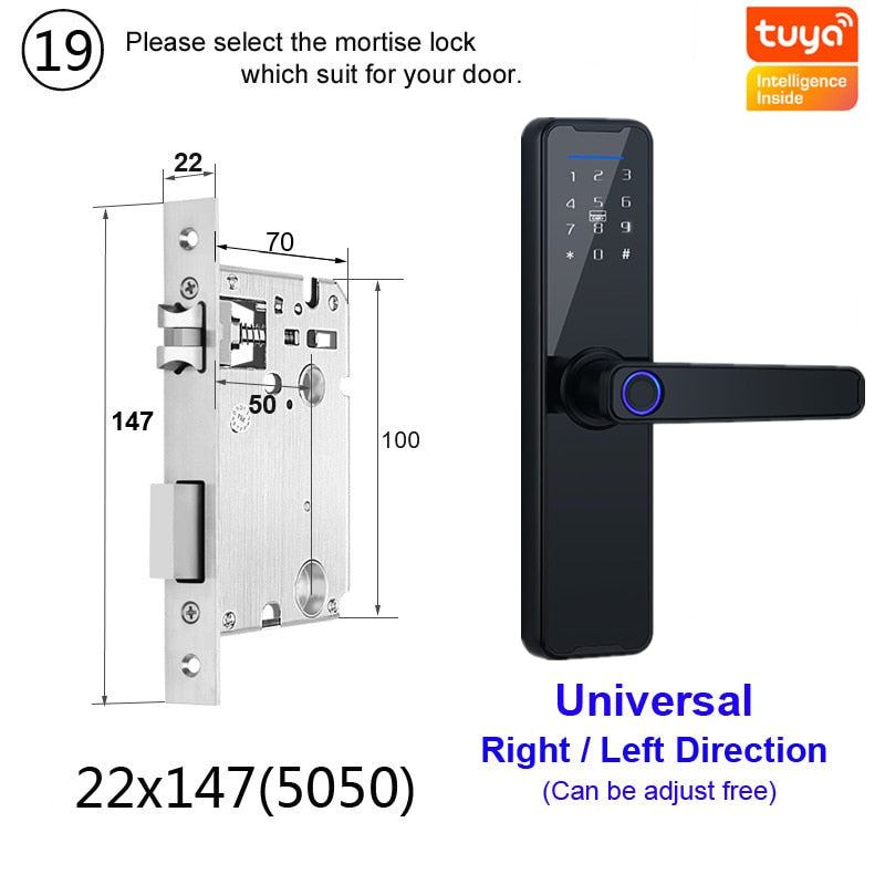 Biometric Fingerprint Door Lock alfamoba