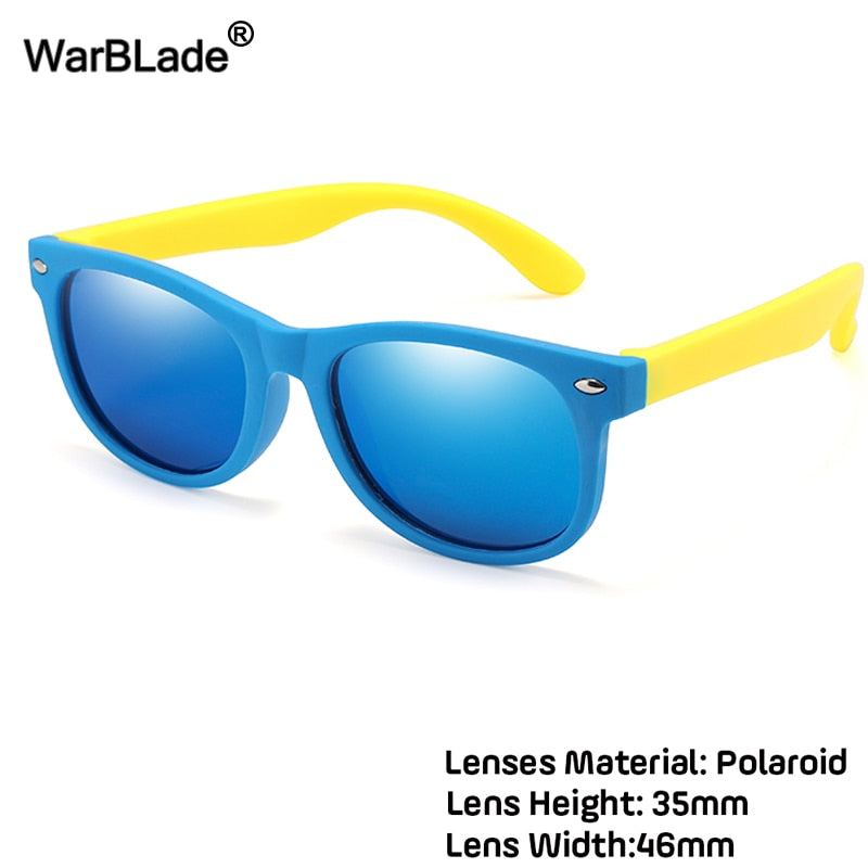 WarBlade New Kids Polarized Sunglasses TR90 Boys Girls Sun Glasses Silicone Safety  Glasses Gift For Children Baby UV400 Eyewear alfamoba