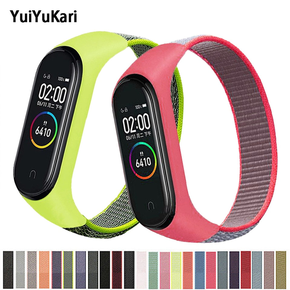 Bracelet for mi band 5 6 Strap Nylon Sport loop watch Belt pulsera correa Miband strap Wristband for xiaomi Mi band 4 3 Bracelet alfredo.barrella7