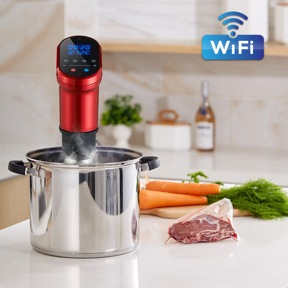 WiFi intelligent app control IPX7 waterproof low temperature vacuum slow boiling machine comfort machine cooking rod Sous Vide alfamoba