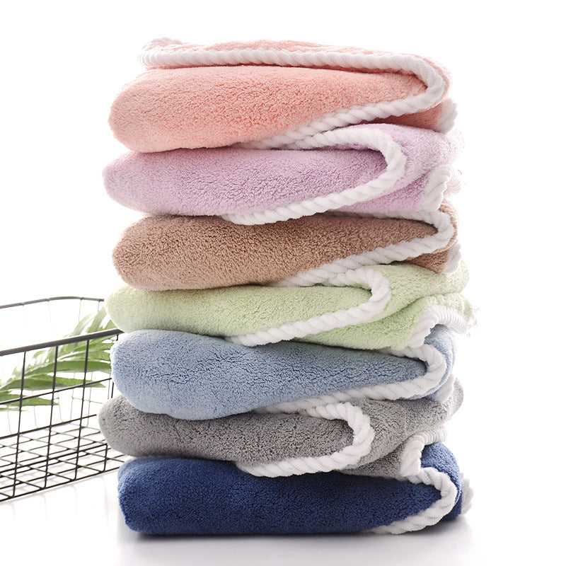 Factory direct shampoo towel lace dry hats water-absorbent bath cap female thick soft gift bag head towel dry towel alfamoba