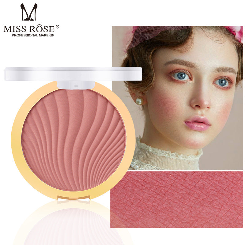 MISS ROSE cross-border makeup monochrome matte brightening skin color rouge nude makeup naturally cultivated blush alfamoba