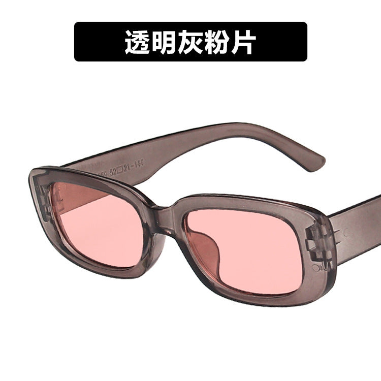 European and American small frame sunglasses simple square 2020 new style sunglasses fashion punk street shooting catwalk glasses alfamoba