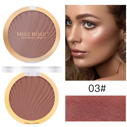 MISS ROSE cross-border makeup monochrome matte brightening skin color rouge nude makeup naturally cultivated blush alfamoba