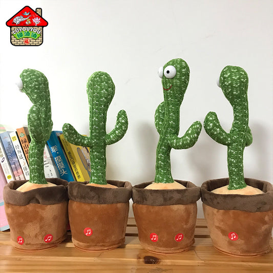 Dancing cactus manufacturers sell Douyin the same net red dancing cross-border Amazon can sing plush toys alfamoba