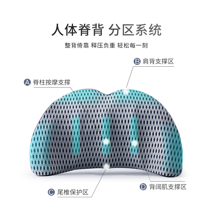 Car reliable back pad driver seat chair backrest pillow back pad waist memory cotton back pillow in waist support alfamoba