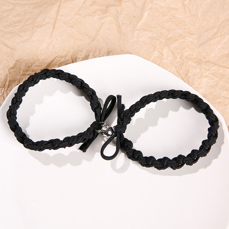 Phase Search couple bracelet a pair of small lens to send boyfriend small leather joint rope student girlfriend gift braided bracelet alfamoba