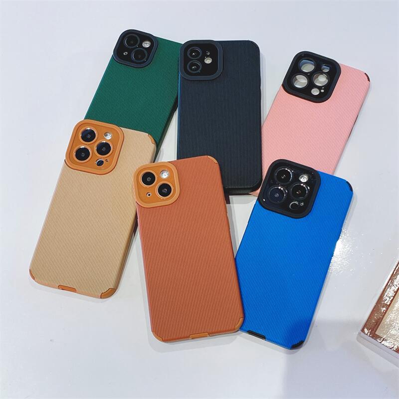 Applicable to Apple 13 mobile phone shell iPhone12promax fine hole all-inclusive soft shell 11 contrast color leather texture XS leather cover alfamoba