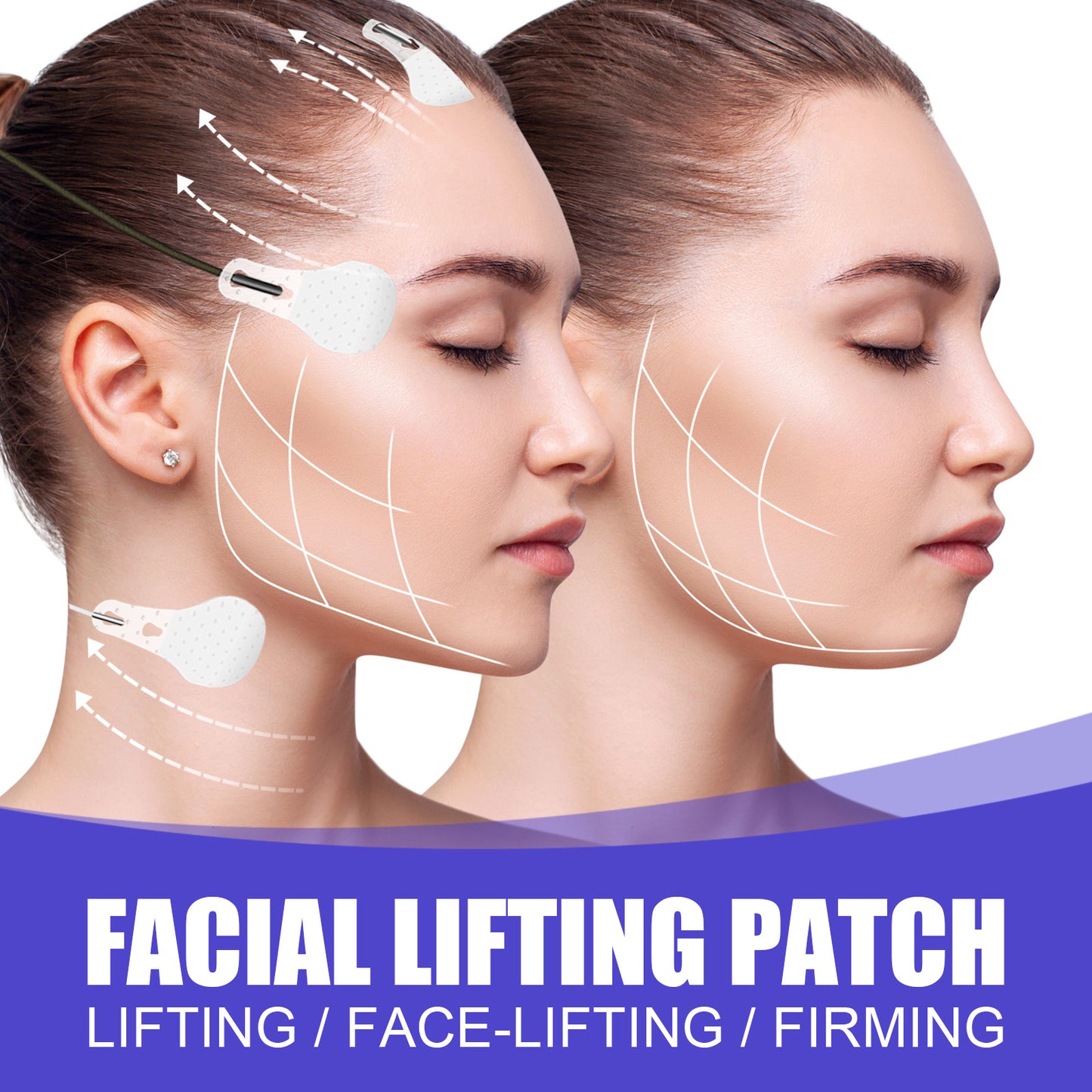 Facial Lifting Patch Face Lifting V-shaped Skin Firming Thin Chin Muscle Lifting Removing Swelling Sculpting Patch alfamoba