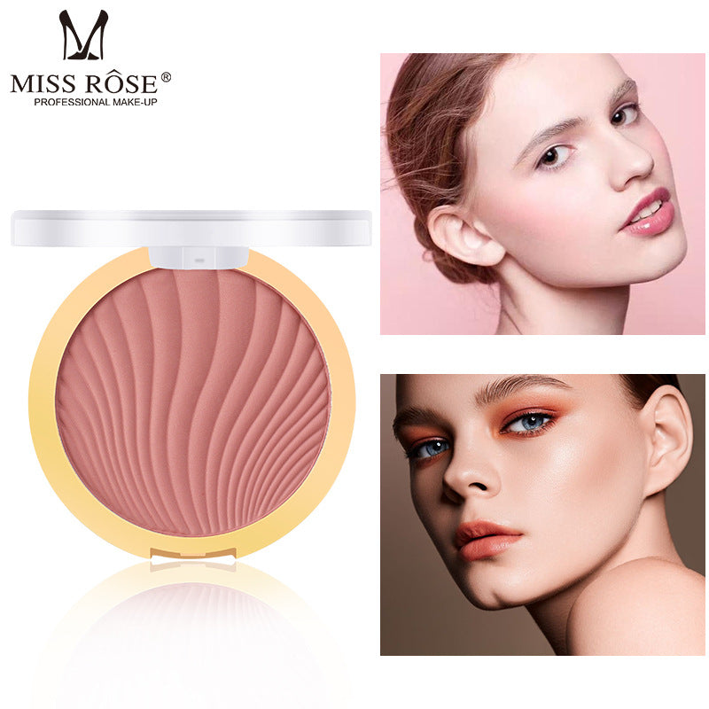 MISS ROSE cross-border makeup monochrome matte brightening skin color rouge nude makeup naturally cultivated blush alfamoba