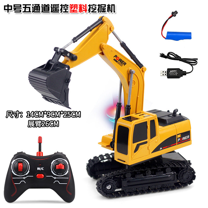 Track-type remote-controlled landing car alloy excavator shovel excavation engineering paradise remote control car cross-border toys boy alfamoba