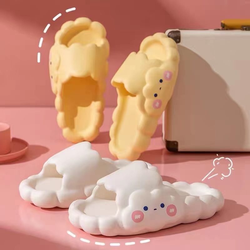 Cloud stepping on shit slippers women's summer new indoor home bathroom bath non-slip sandals and slippers alfamoba