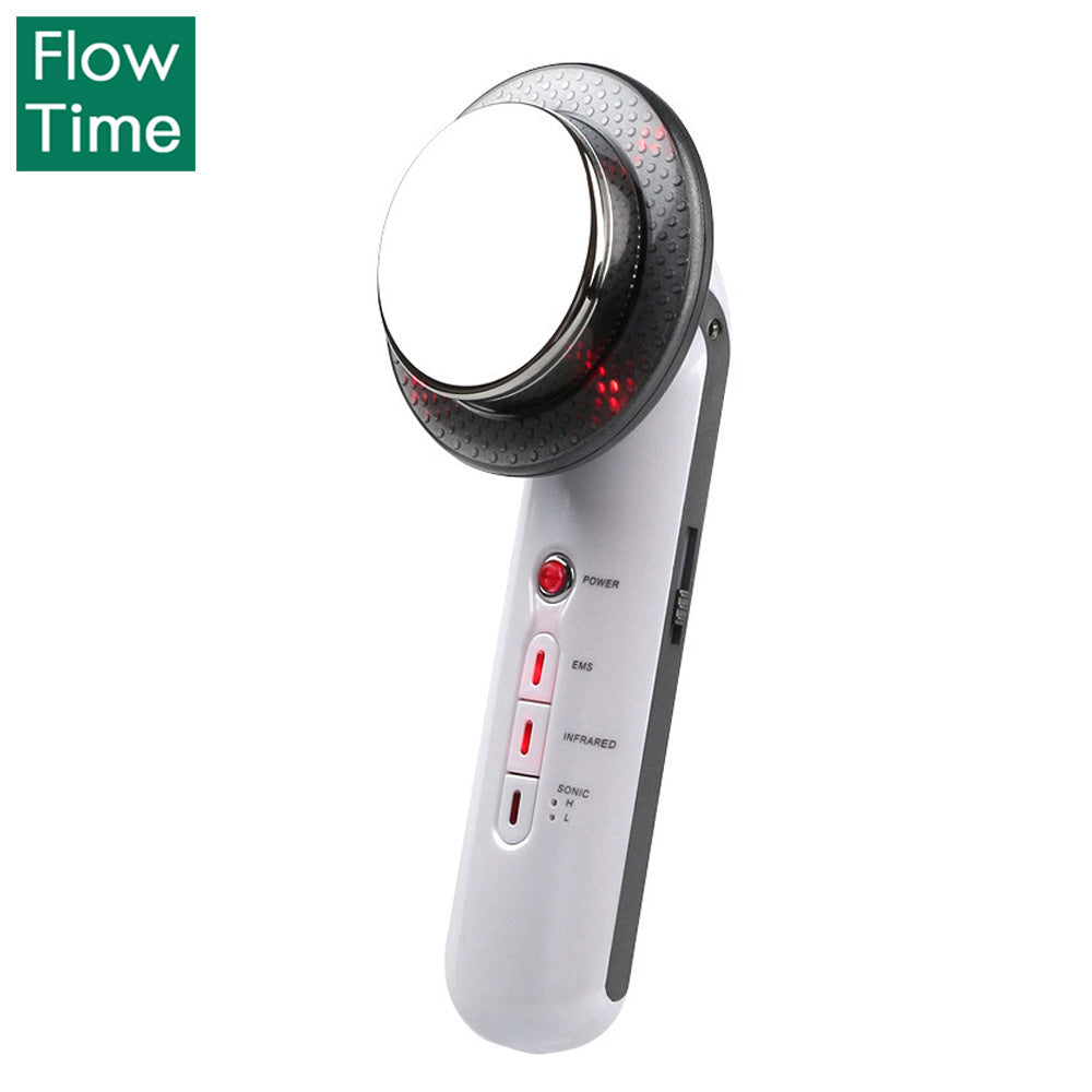 Three-in-one slimmer ultrasonic EMS physiotherapy machine shaped body gauge ultrasonic introduction massage beauty instrument alfamoba