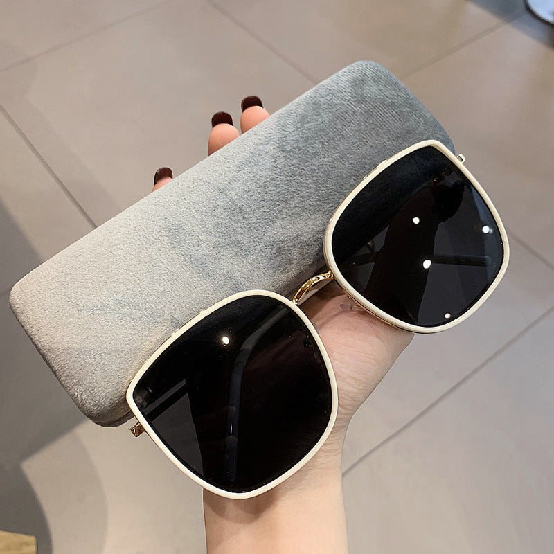 2021 new Korean version of BI big box sunglasses women INS wind GM ink mirror original retro anti-UV mirror 0815 alfamoba