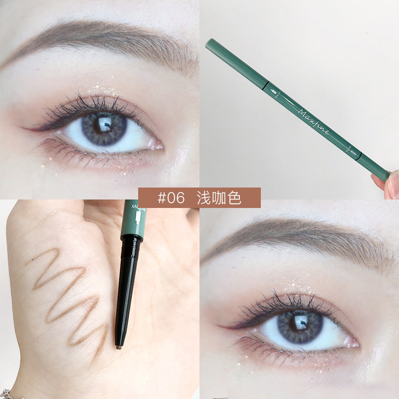 Maxfine extreme eyebrow pen long lasting does not detach it easy to get started with natural slim, a double head waterproof sweat alfamoba