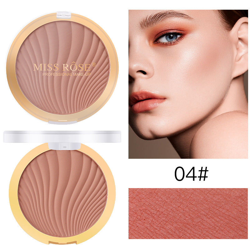 MISS ROSE cross-border makeup monochrome matte brightening skin color rouge nude makeup naturally cultivated blush alfamoba