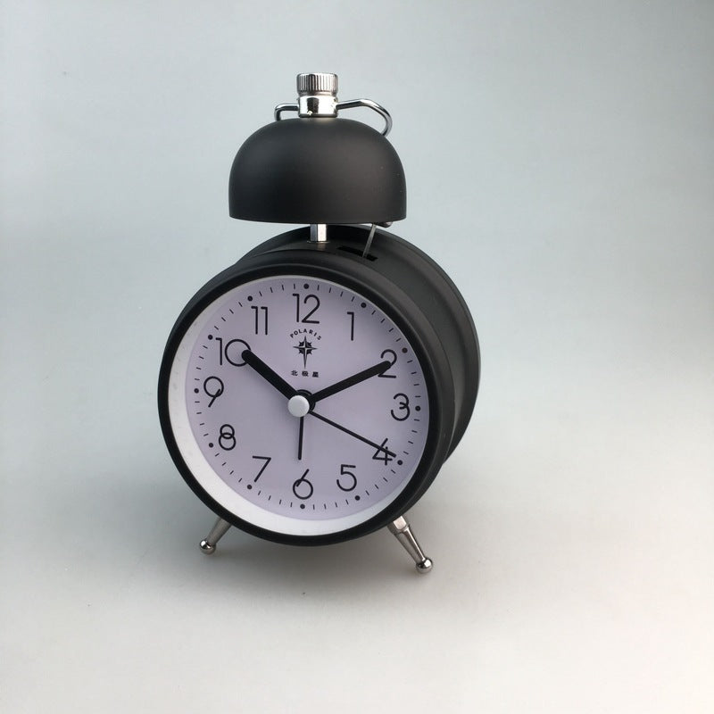 Creative metal bell alarm clock single tensile clock ringtone simple style candy color metal bell cell B27P alfamoba