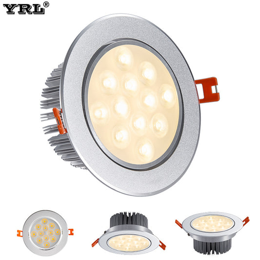 Yingrun LED lamp embedded household ceiling 7.5 9\/12 cm 10cm living room anti-fog spotlight alfamoba