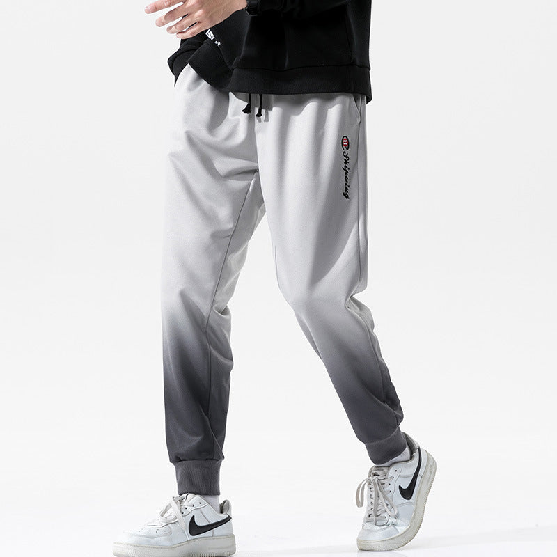 Summer men's casual exercise trousers Korean version of the tide loose Oversize beam adolescents nine-point guards alfamoba