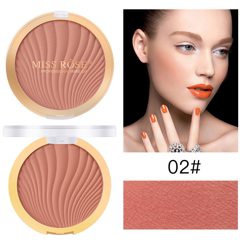 MISS ROSE cross-border makeup monochrome matte brightening skin color rouge nude makeup naturally cultivated blush alfamoba