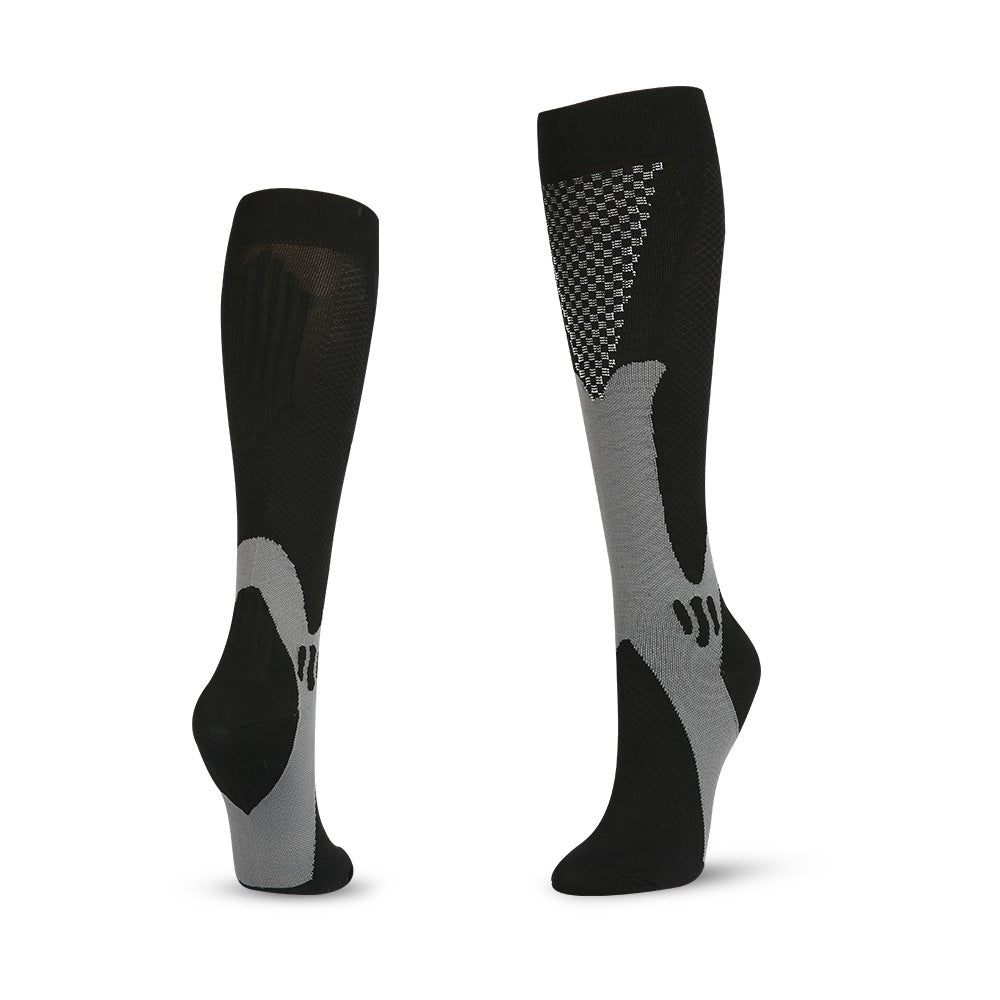 Professional sports long tube stress socks hiking riding Marathon running compression socks compression SOCKS alfamoba